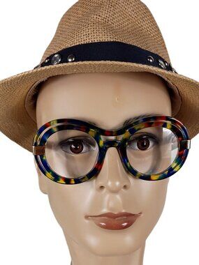 ZEELOOP PLACTIC MUTI COLORED ROUND  EYGLASS FRAME  WA040279-04